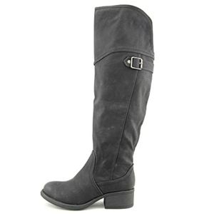 Madden Girl Paarker over the knee black boots